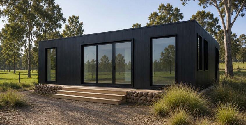 Eco-friendly modular home built by The Quarters Co in Victoria