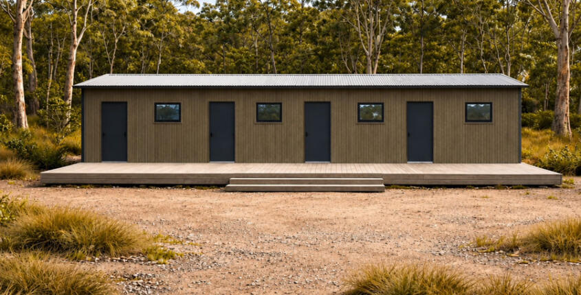 Modular worker accommodation built by The Quarters Co in Victoria